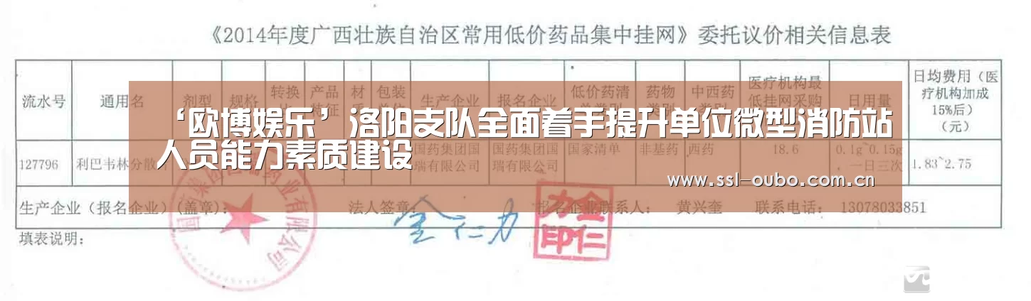 ‘欧博娱乐’洛阳支队全面着手提升单位微型消防站人员能力素质建设(图1) 欧博